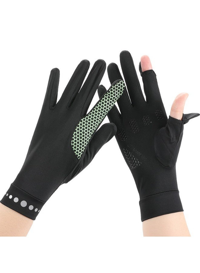 Women's Driving Gloves,Non-Slip Sun Protection Summer Uv Protection Long Gloves - Image 1